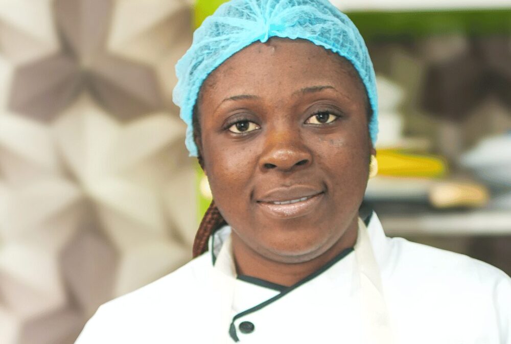 Patience, catering trainee from Abuja
